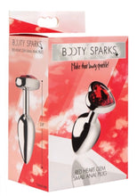 Load image into Gallery viewer, Booty Sparks Red Heart Gem Anal Plug - Medium
