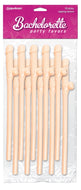 Bachelorette Party Favors Dicky Sipping Straws - Flesh