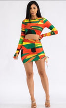 Load image into Gallery viewer, 2PC Matching Crop Top &amp; Skirt Set
