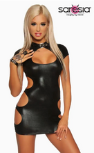 Load image into Gallery viewer, Saresia Wetlook Minidress
