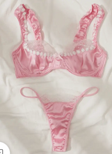 Load image into Gallery viewer, We Vibe Pink Sexy Lace Lingerie Set
