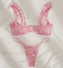 Load image into Gallery viewer, We Vibe Pink Sexy Lace Lingerie Set
