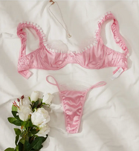 Load image into Gallery viewer, We Vibe Pink Sexy Lace Lingerie Set
