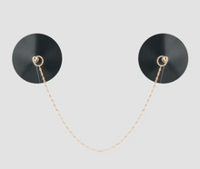 Load image into Gallery viewer, House of Desire Faux Leather &amp; Chain Drape Pasties
