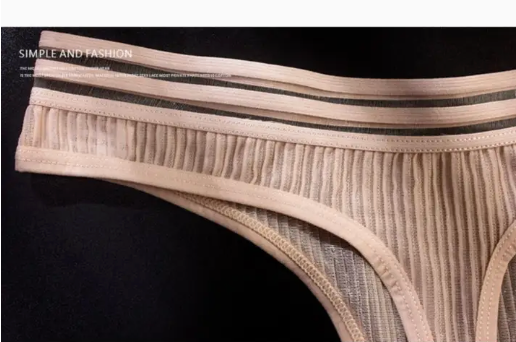 La Belle  Sexy Ice Silk See-Through G-String, Tanga Panty