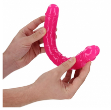 Load image into Gallery viewer, Metro Realrock 12&quot; Double Gid Dildo - Neon Pink
