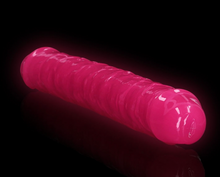 Load image into Gallery viewer, Metro Realrock 12&quot; Double Gid Dildo - Neon Pink
