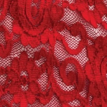 Load image into Gallery viewer, Kixies Signature 4 Stripe Lace Thong Panty- Red Tan Black &amp; White

