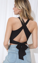 Load image into Gallery viewer, Ribbed Halter With Cross Back Tie
